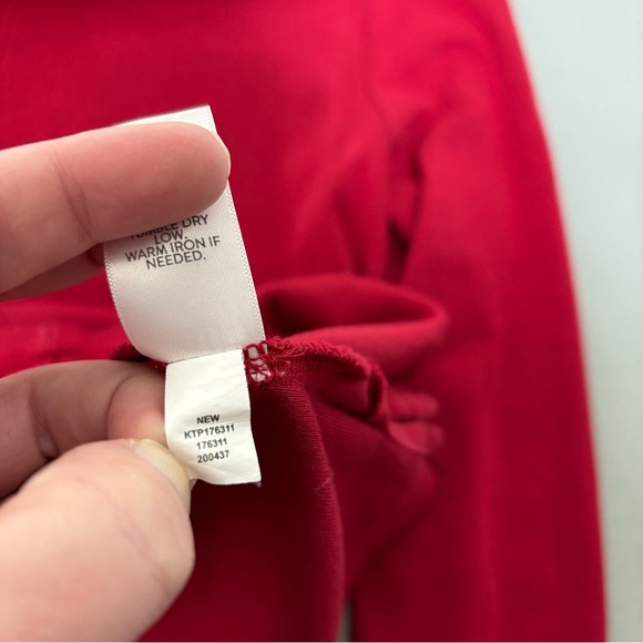 J.Jill Pima Crew Neck High Low Tee Long Sleeve Women's Small Cotton Basic - Picture 9 of 13